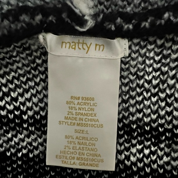 Black and white thick sweater - Picture 3 of 3